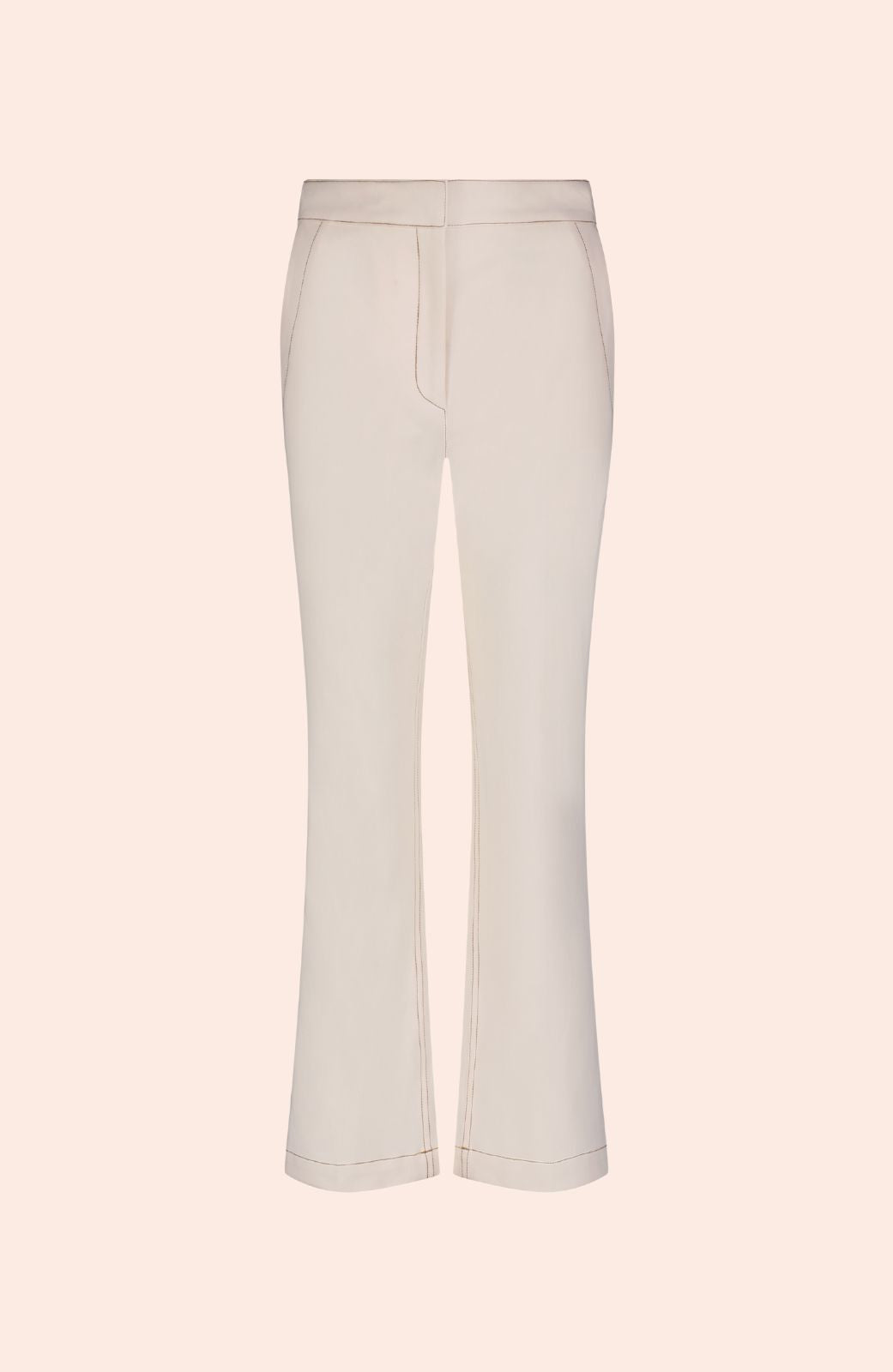 Stretch Denim Deedie Pant | Cream