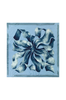Bow Detail Silk Scarf | Frost