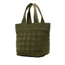 Bottega Veneta | Pre-Owned Canvas Intrecciato Tote | Green/Olive Green