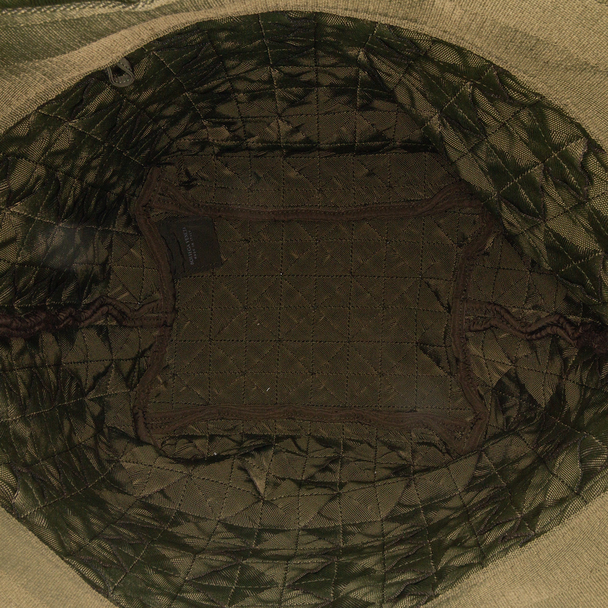 Bottega Veneta | Pre-Owned Canvas Intrecciato Tote | Green/Olive Green