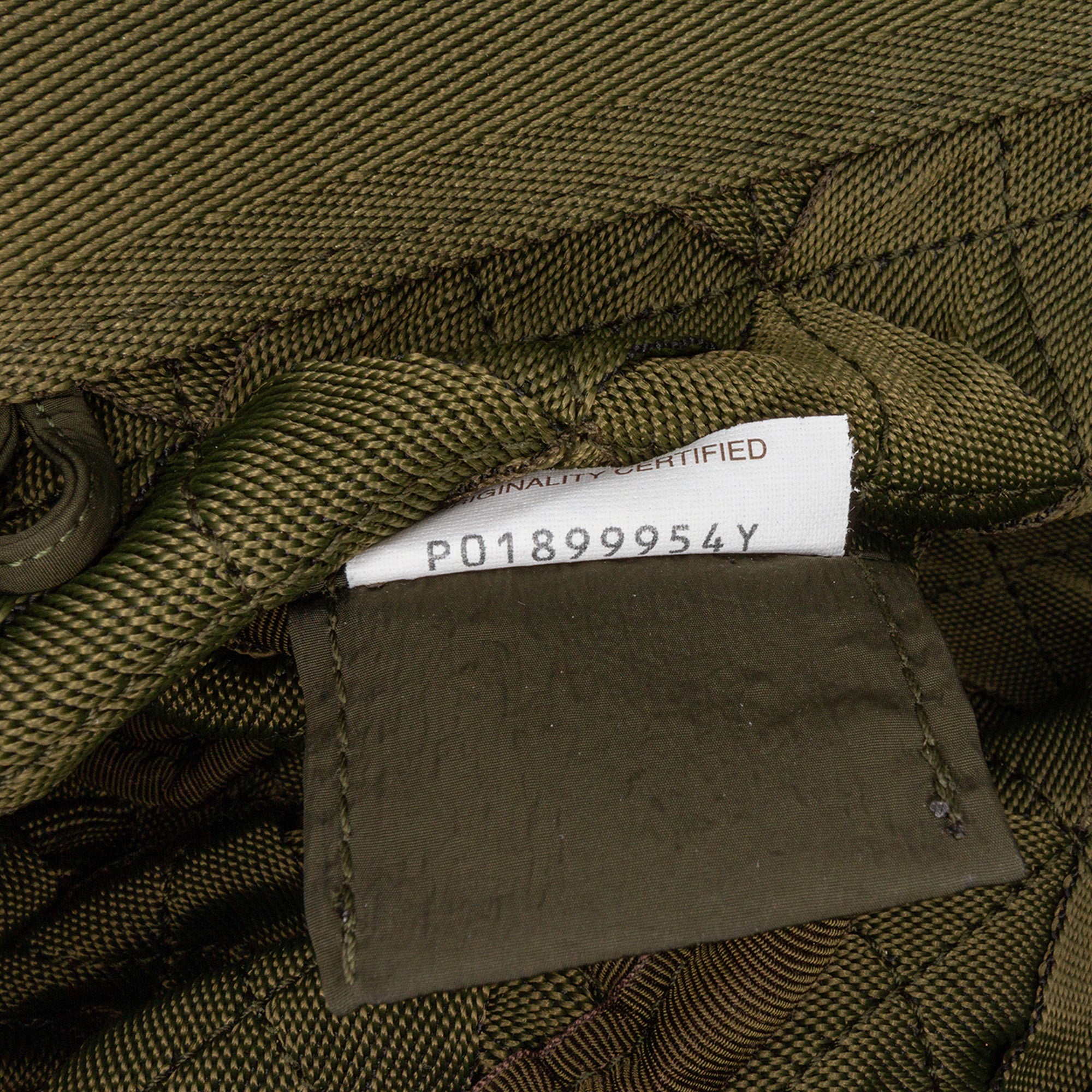 Bottega Veneta | Pre-Owned Canvas Intrecciato Tote | Green/Olive Green