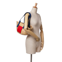 Loewe | Pre-Owned Small Raffia Basket Tote | Brown/Beige