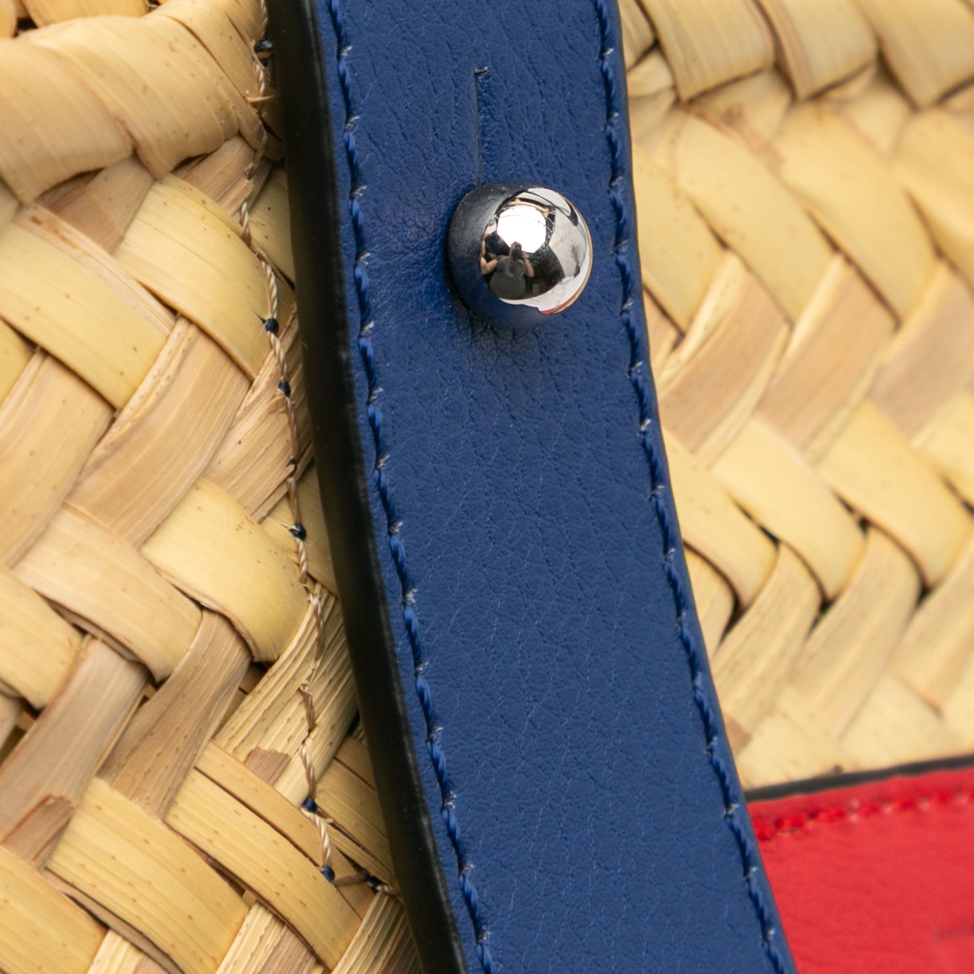 Loewe | Pre-Owned Small Raffia Basket Tote | Brown/Beige