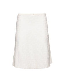 Paloma Skirt In Cotton Eyelet | White