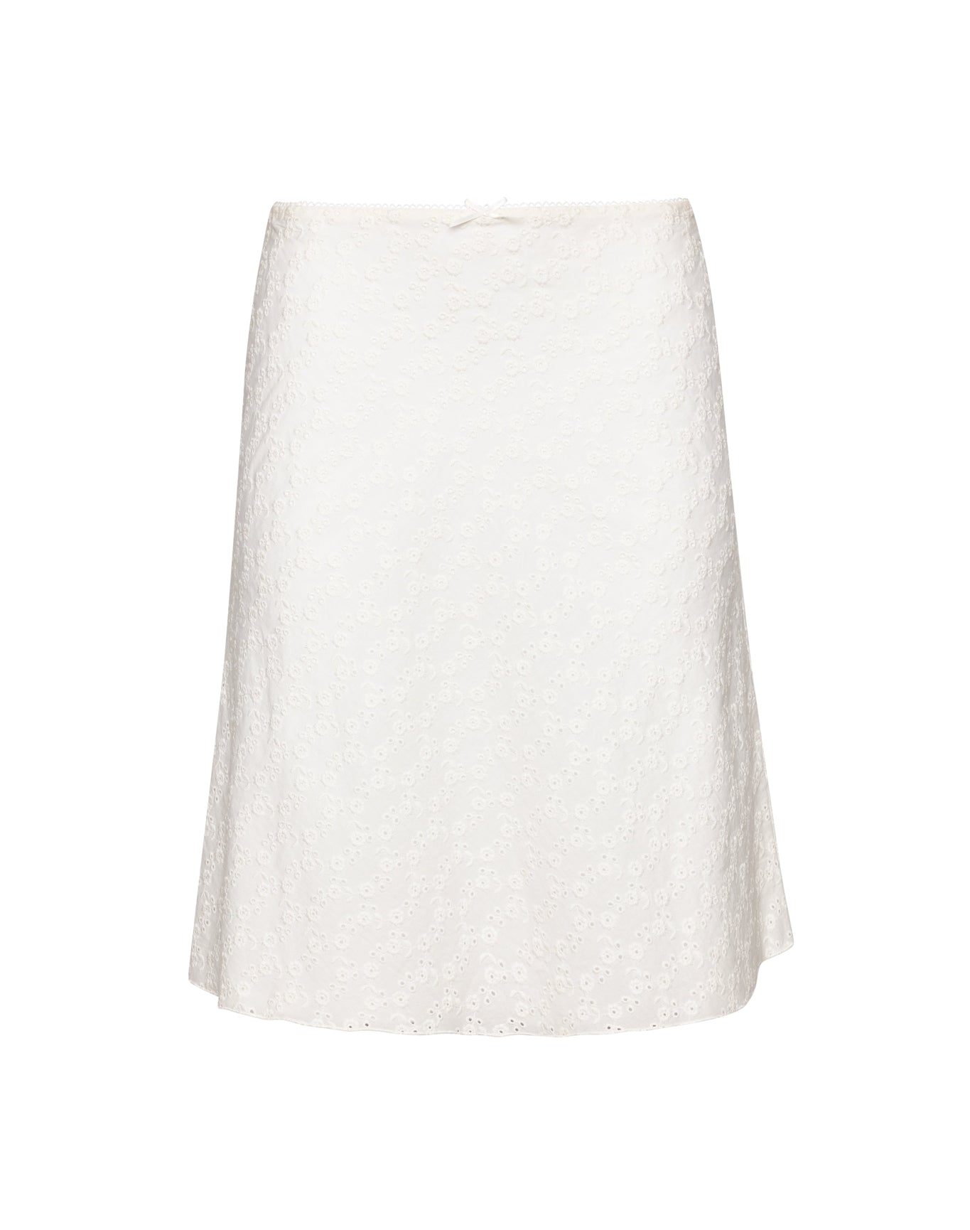 Paloma Skirt In Cotton Eyelet | White