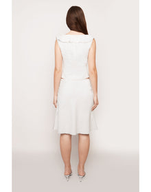 Paloma Skirt In Cotton Eyelet | White