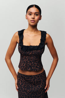 Womens | Paloma Lace Top | Leopard