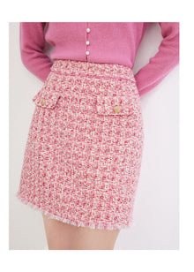 Parisian-style Skirt | Rose Red