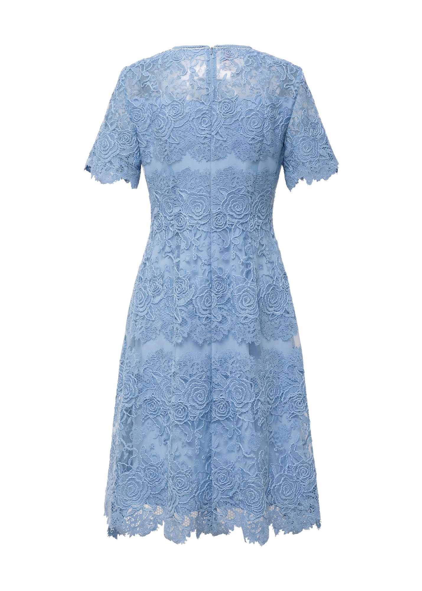 Peony Embroidered Dress | Blue