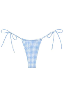 Brasil Tie Up Bikini Bottom | Peri Micro Gingham