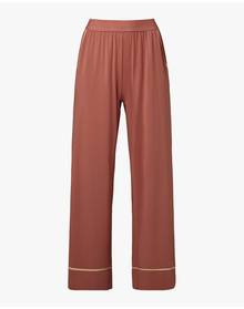 Piped Wide Leg Pant | Rose x Cream