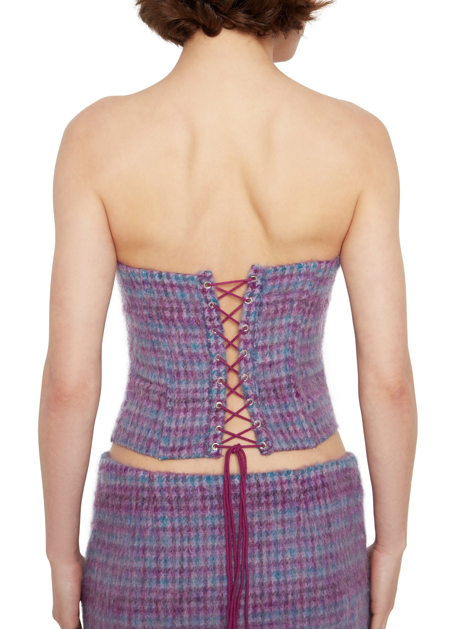 Womens | Plaid Corset | Purple/Blue