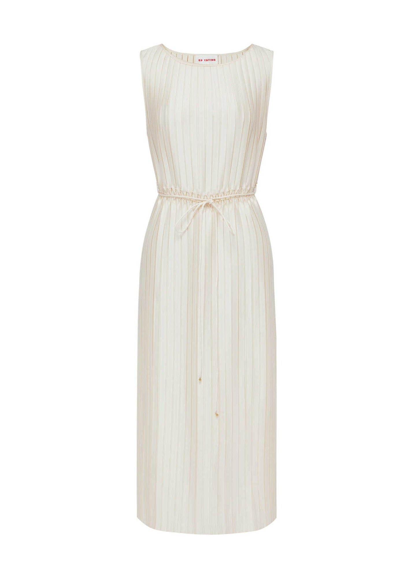 Pleated Dress | Beige