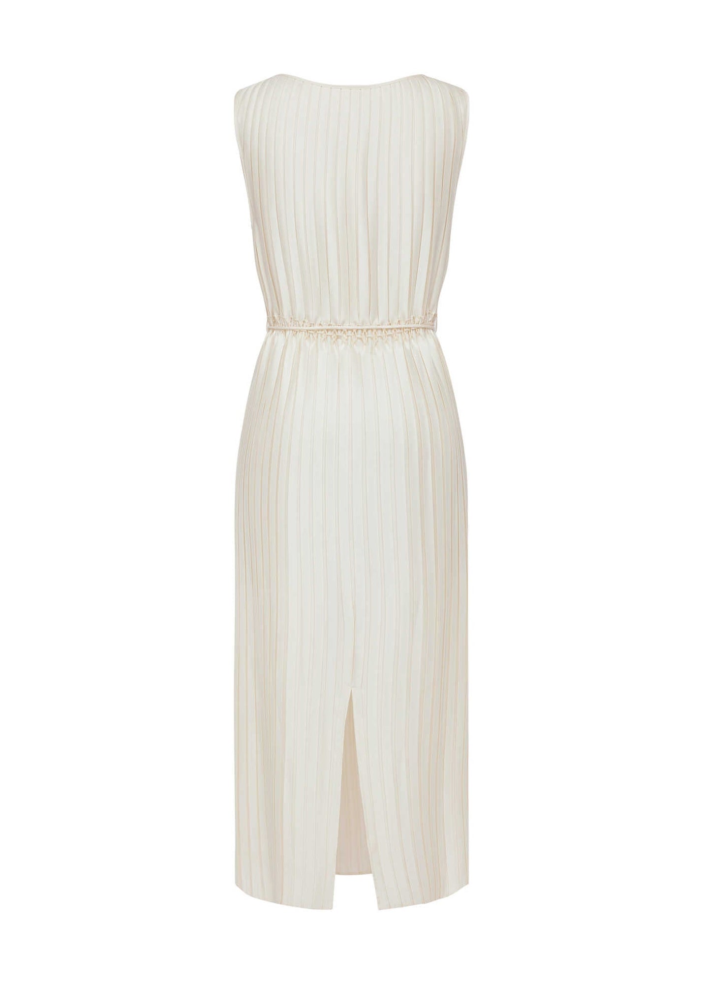 Pleated Dress | Beige