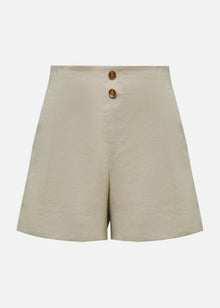 Pleated Shorts | Khaki