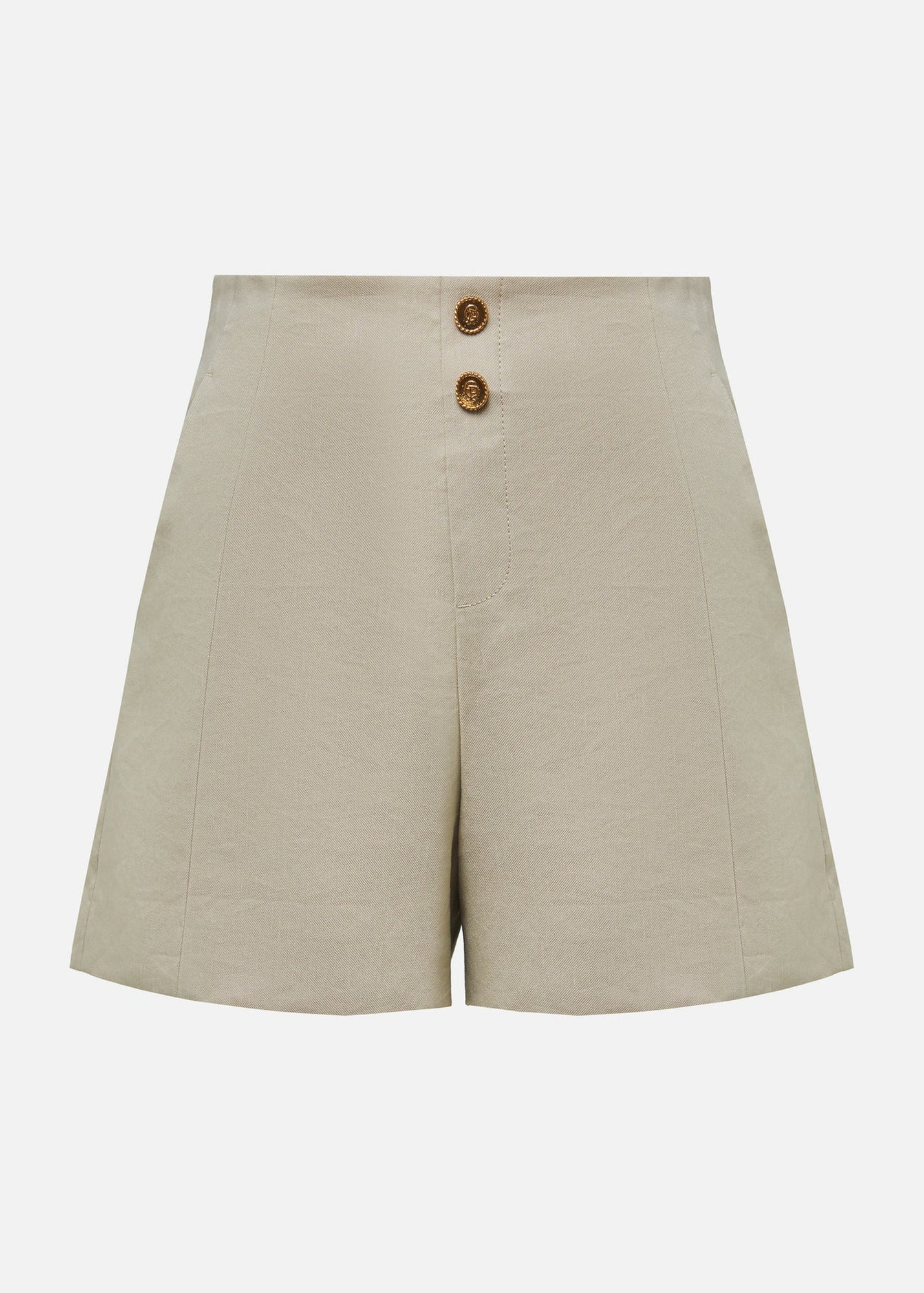 Pleated Shorts | Khaki