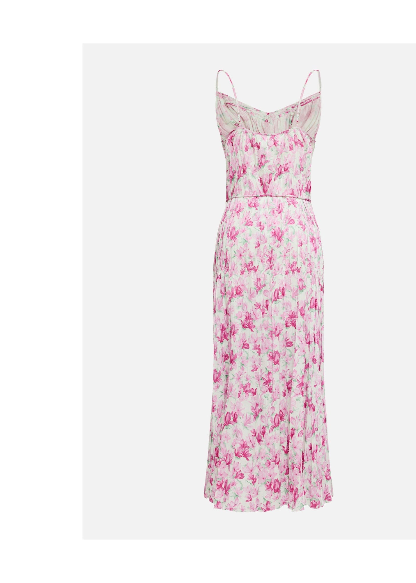 Pleated Slip Dress | Rose Red