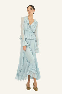 Poet Blouse | Powder Blue