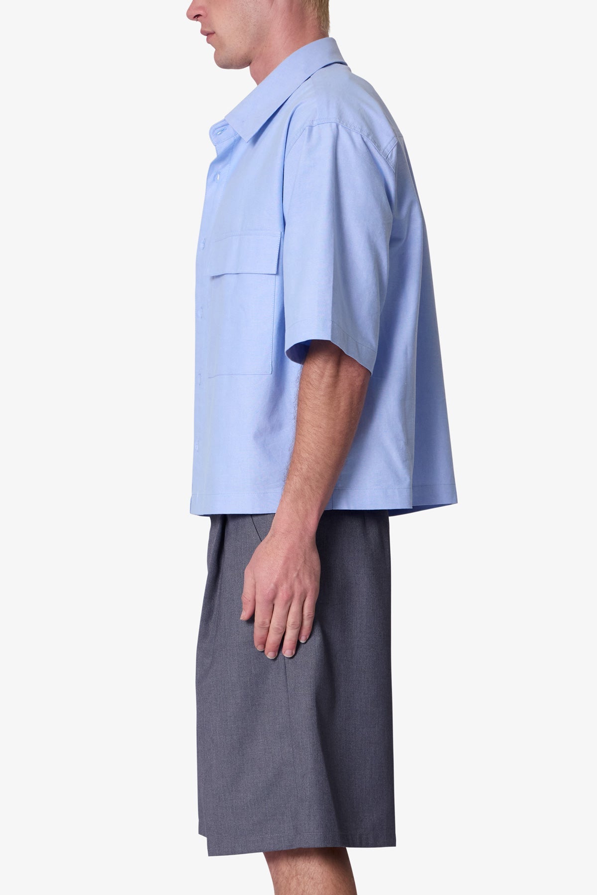 Poplin Bus Driver Shirt | Light Blue