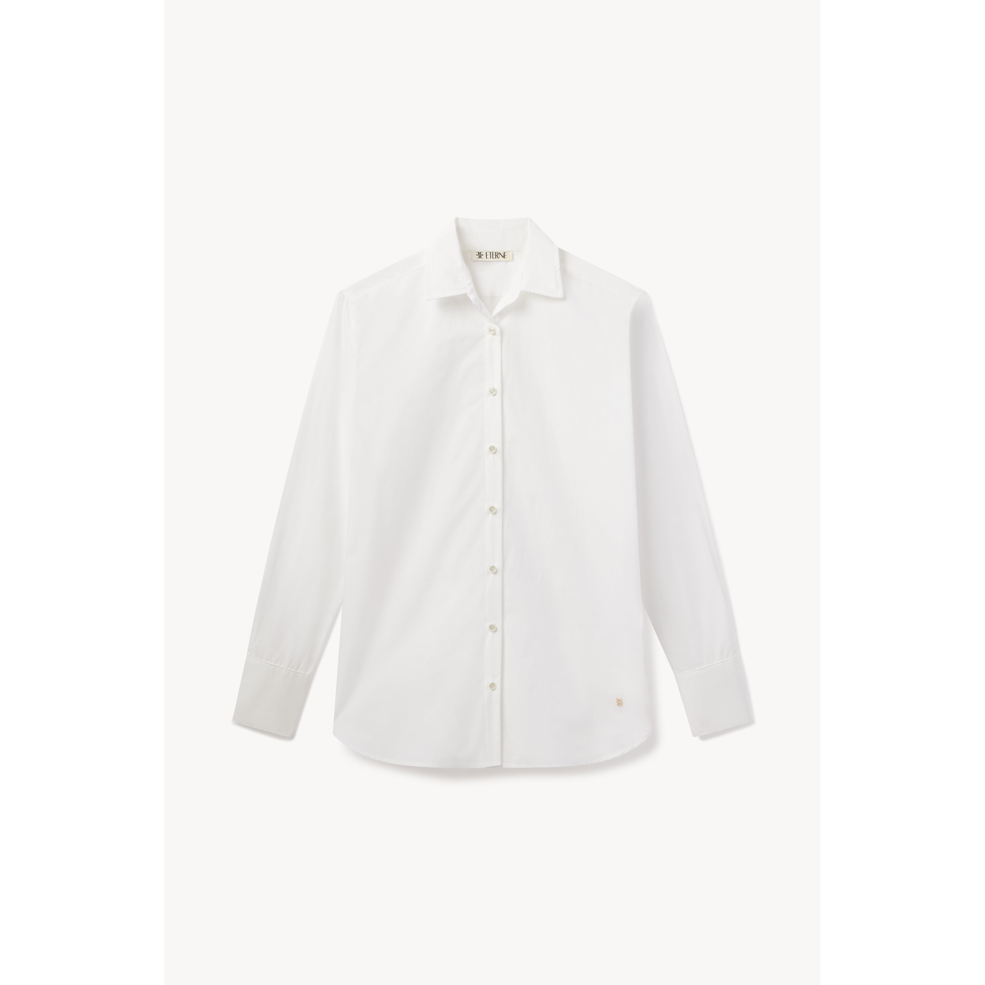 Poplin Oversized Button Down | White