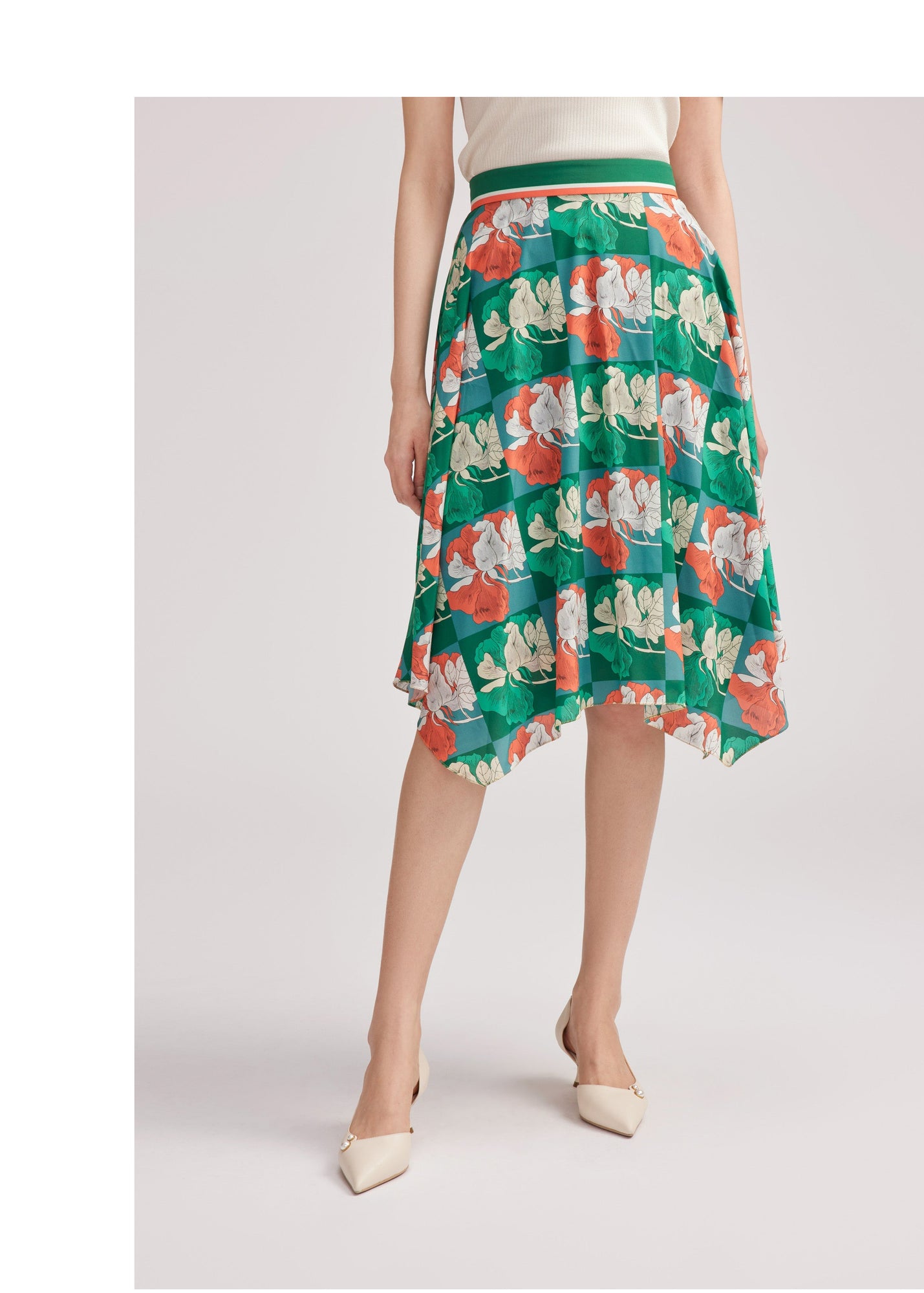 Printed Mini Dress | Green