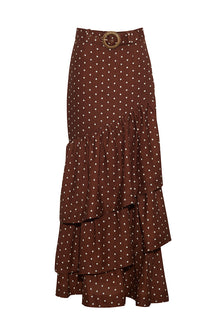 Priya Skirt | Dots Khaki