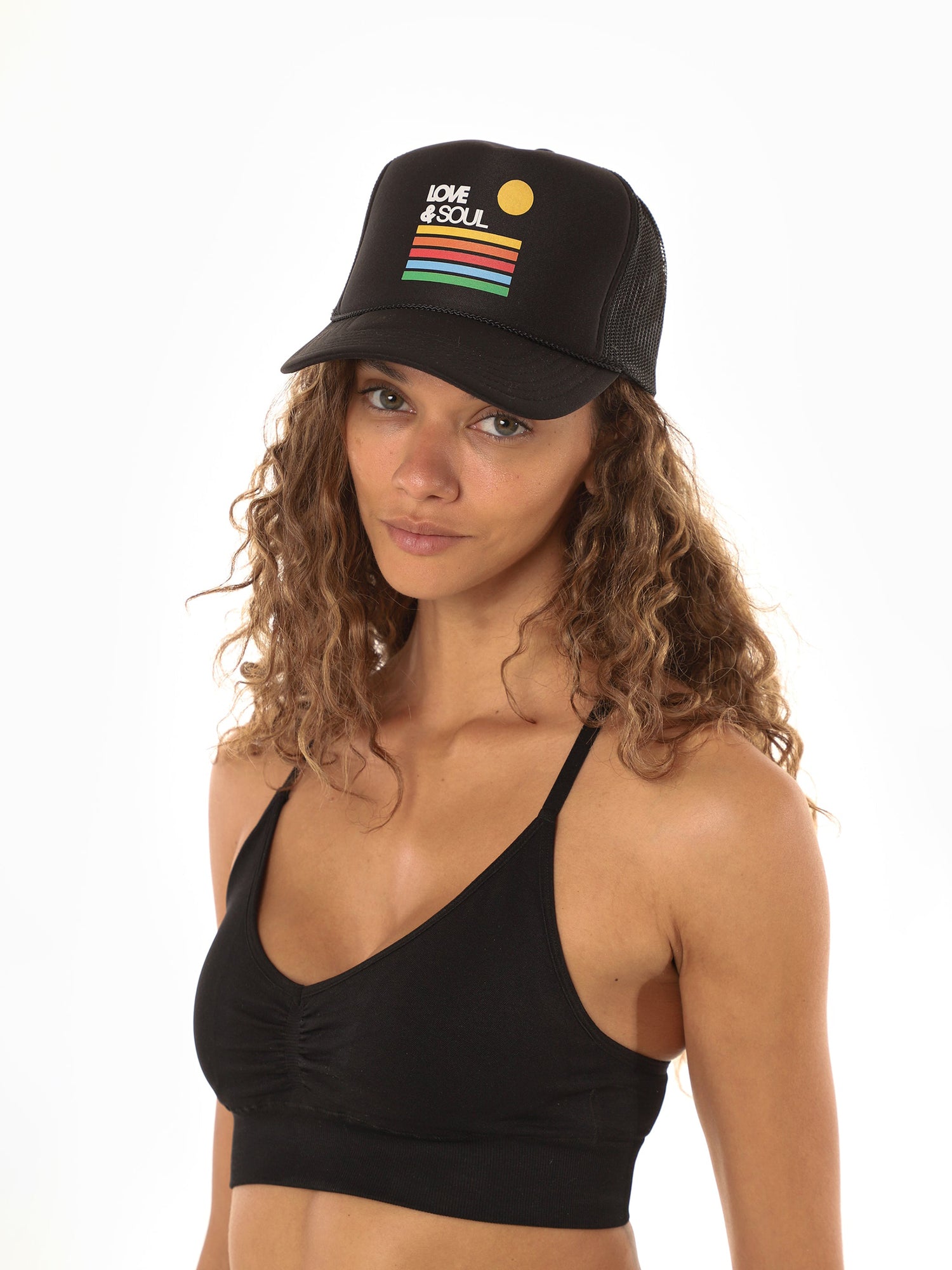 Love & Sports | Love & Soul Trucker Hat | Black