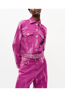 Purple Overdyed Denim Jacket | Boysenberry