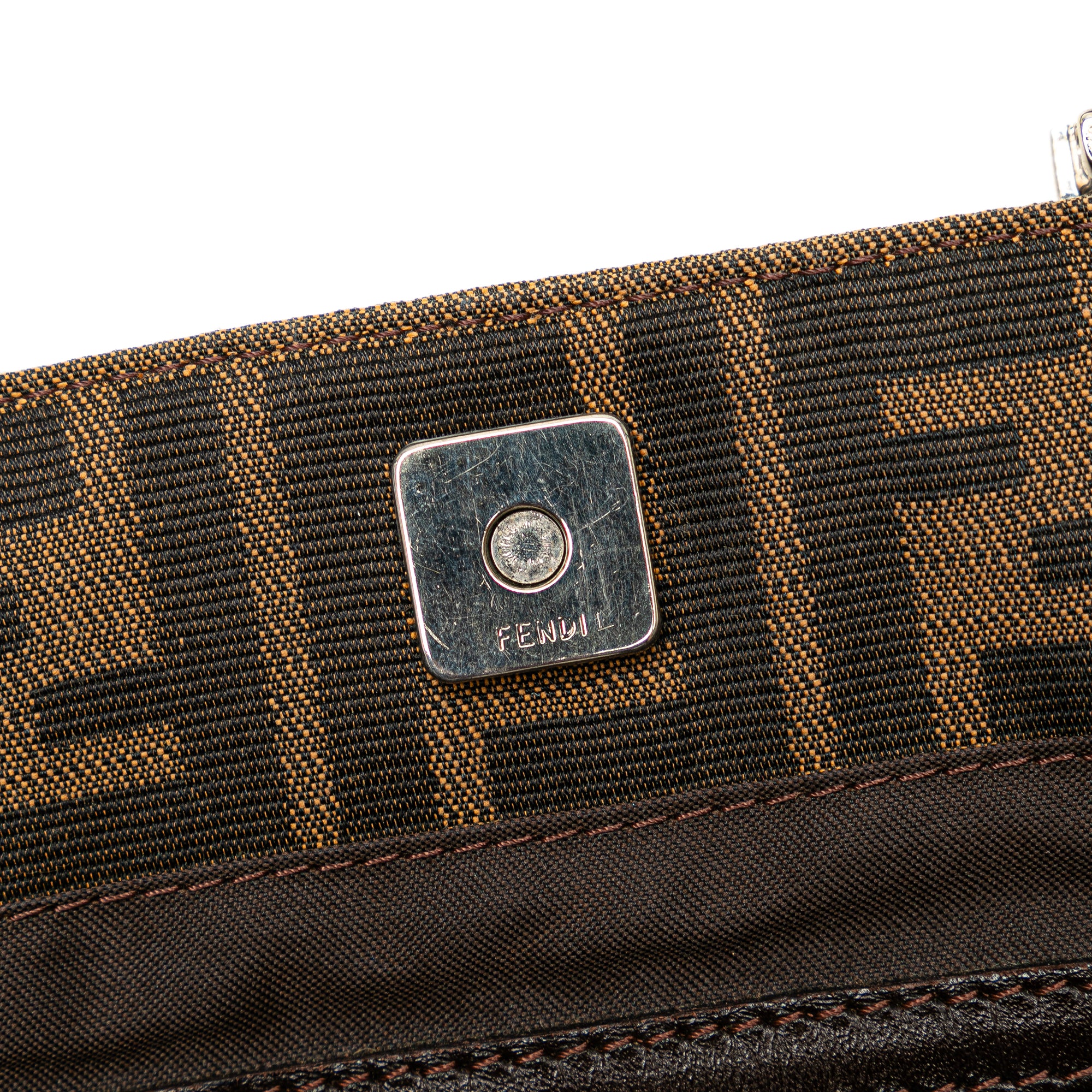 Fendi | Pre-Owned Small Zucca Canvas Twins Tote - II | Brown