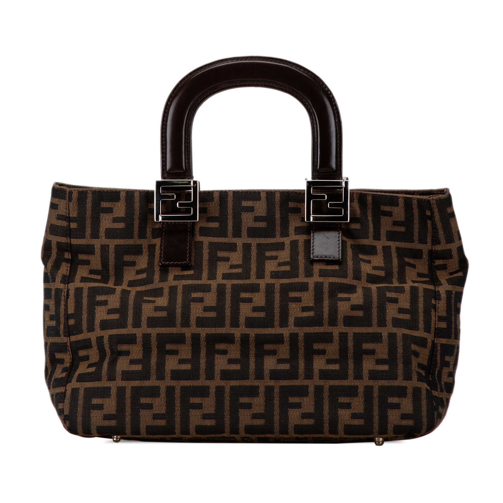 Fendi | Pre-Owned Small Zucca Canvas Twins Tote - II | Brown