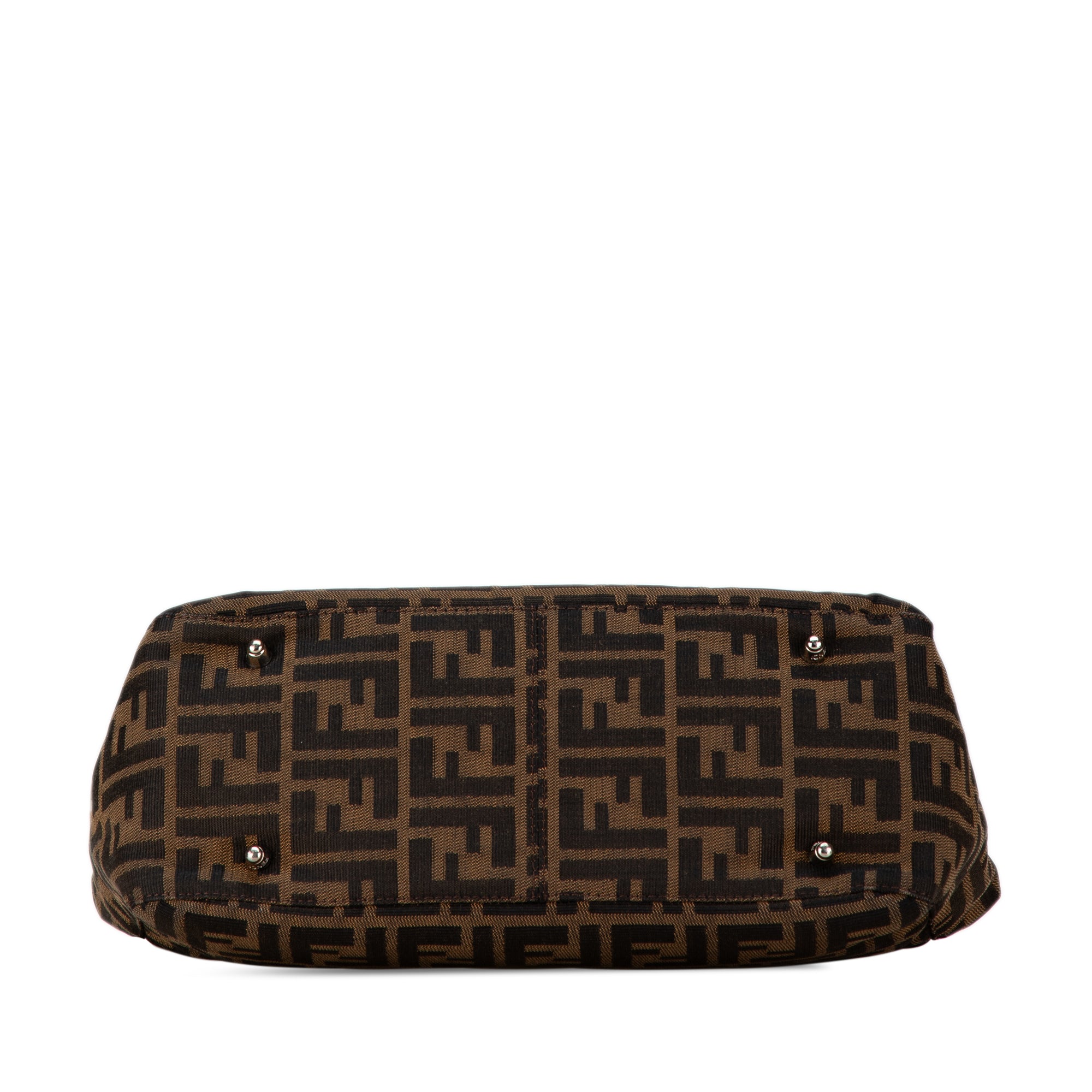 Fendi | Pre-Owned Small Zucca Canvas Twins Tote - II | Brown