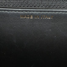 Chanel | Pre-Owned Quilted Crackled Patent Pearl Strap Wallet On Chain | Black