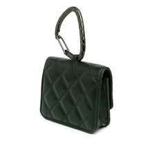Chanel | Pre-Owned Quilted Lambskin So Black CC Hook Card Holder | Black