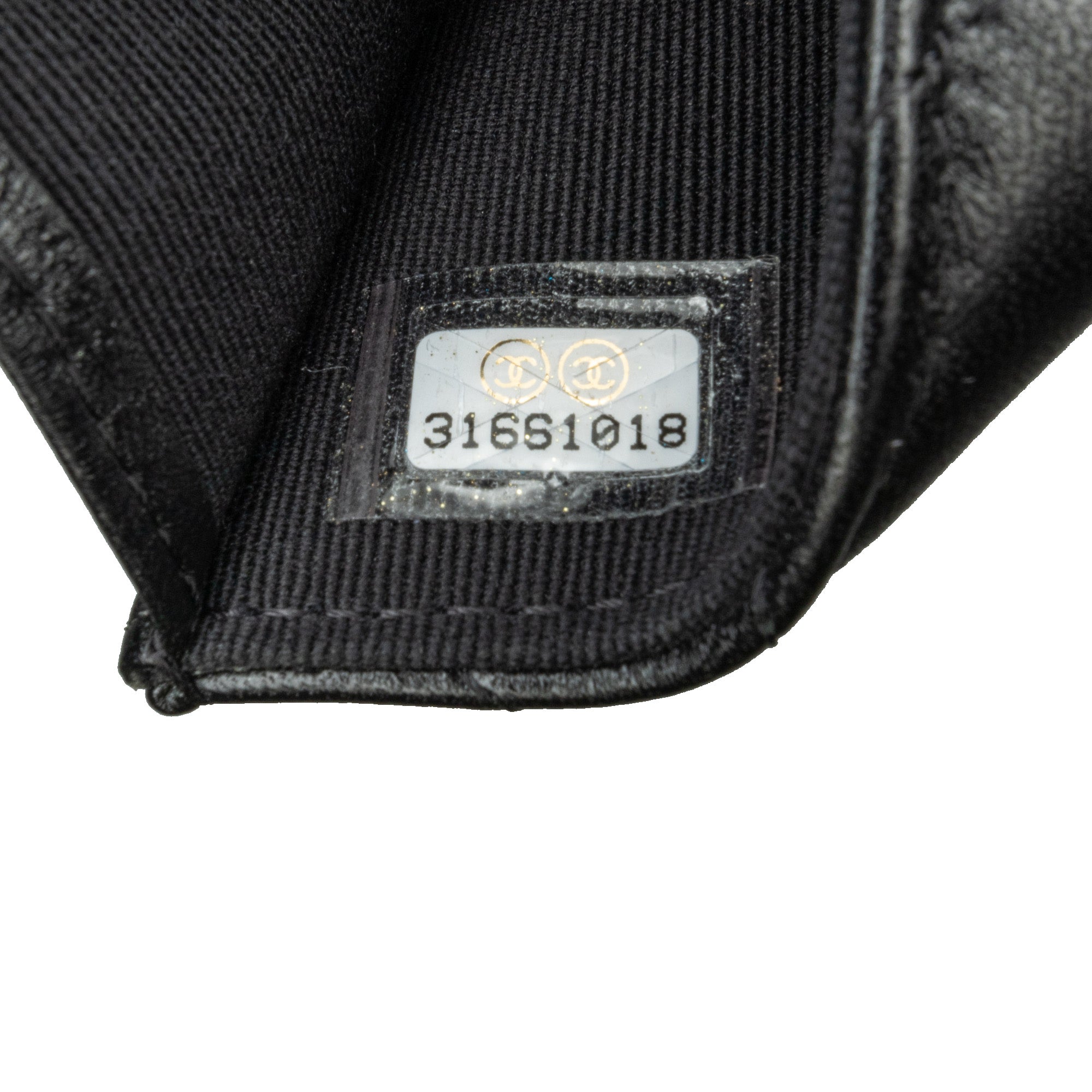 Chanel | Pre-Owned Quilted Lambskin So Black CC Hook Card Holder | Black