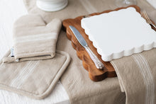 Pot Holder | Vintage White Stripe | Set of 2