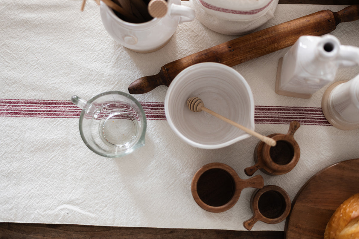 Table Runner | Vintage Merlot Red Stripe