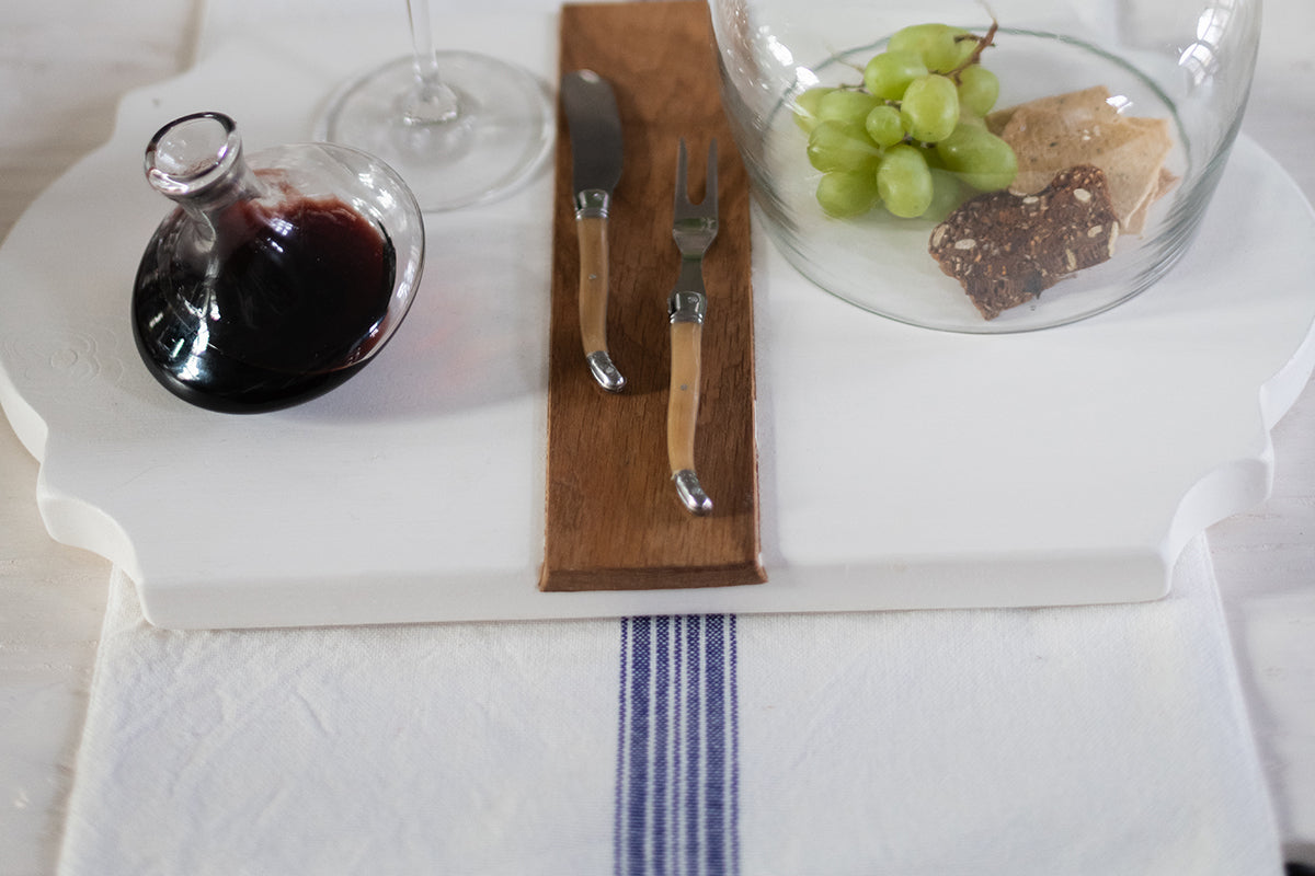 Rectangle Placemats | Vintage Navy Blue Stripe | Set of 4