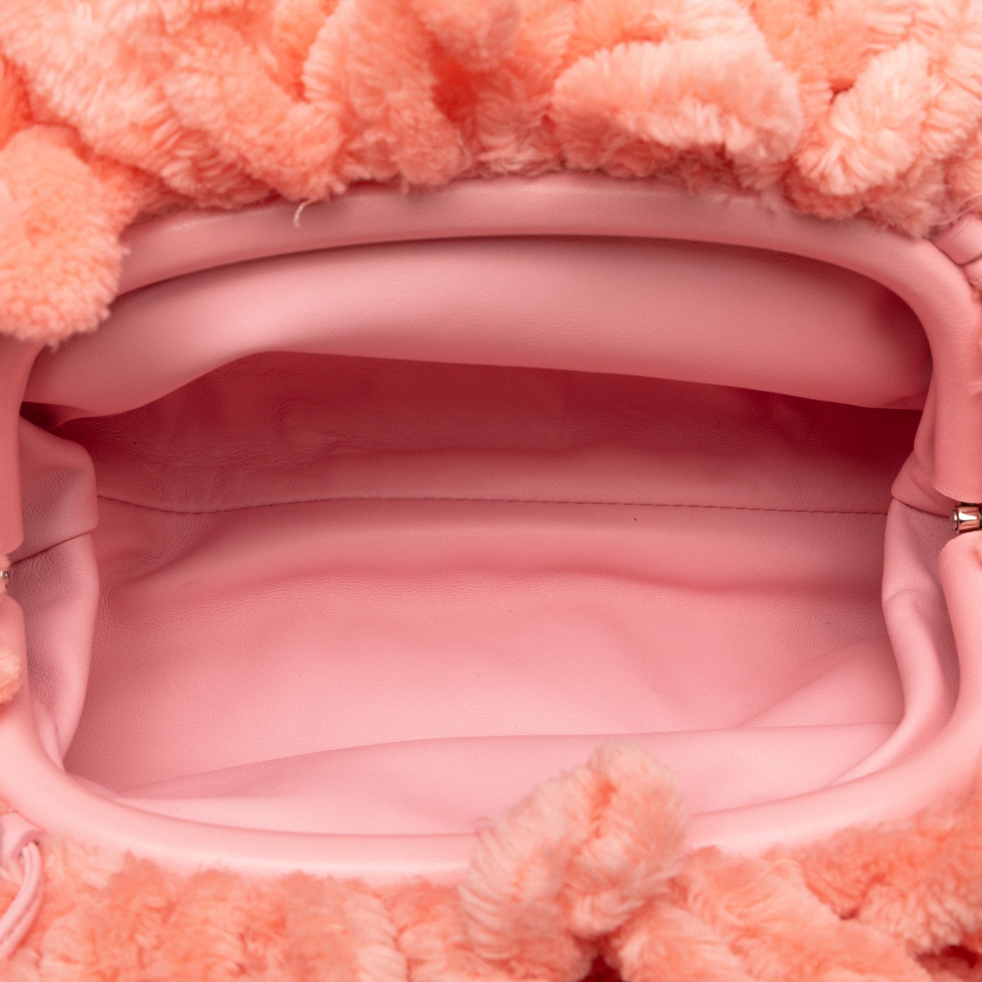 Bottega Veneta | Pre-Owned Chenille The Mini Pouch Crossbody | Pink