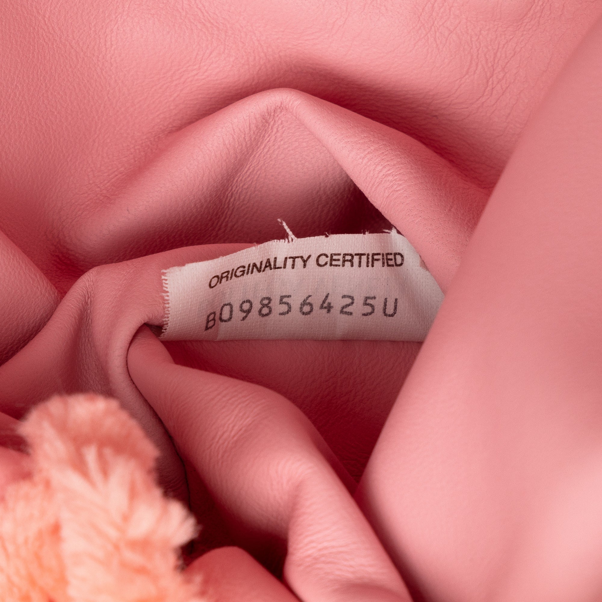 Bottega Veneta | Pre-Owned Chenille The Mini Pouch Crossbody | Pink