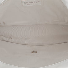 Chanel | Pre-Owned Jumbo Calfskin Canebiers Net Flap | White