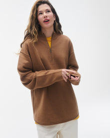 Unisex | Quarter Zip Pullover | Almond