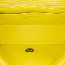 Chanel | Pre-Owned Mini Rectangular Classic Velvet Single Flap | Yellow