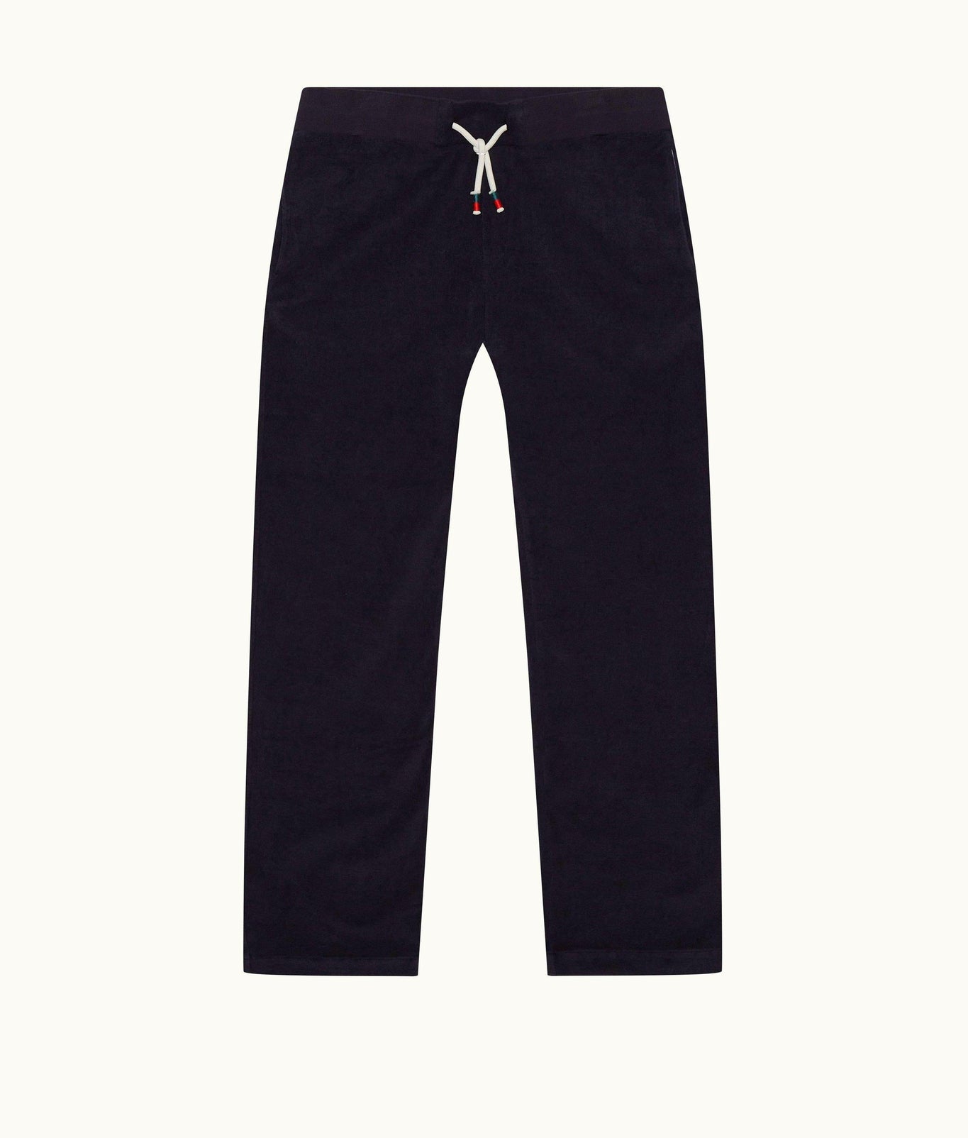 Quentin Towelling Classic Fit Brushed Towelling Sweatpants | Navy