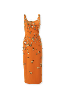 Embroidered Scoop Neck Midi Dress | Tiger Lily