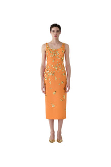 Embroidered Scoop Neck Midi Dress | Tiger Lily