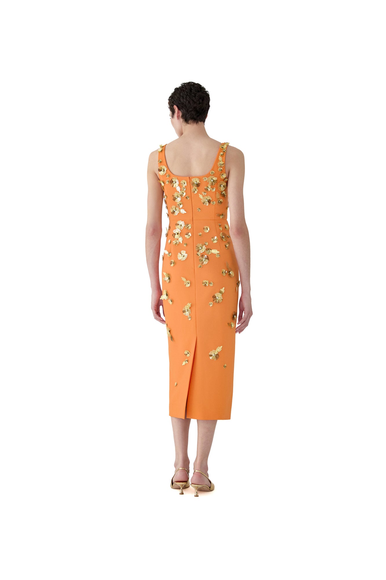 Embroidered Scoop Neck Midi Dress | Tiger Lily
