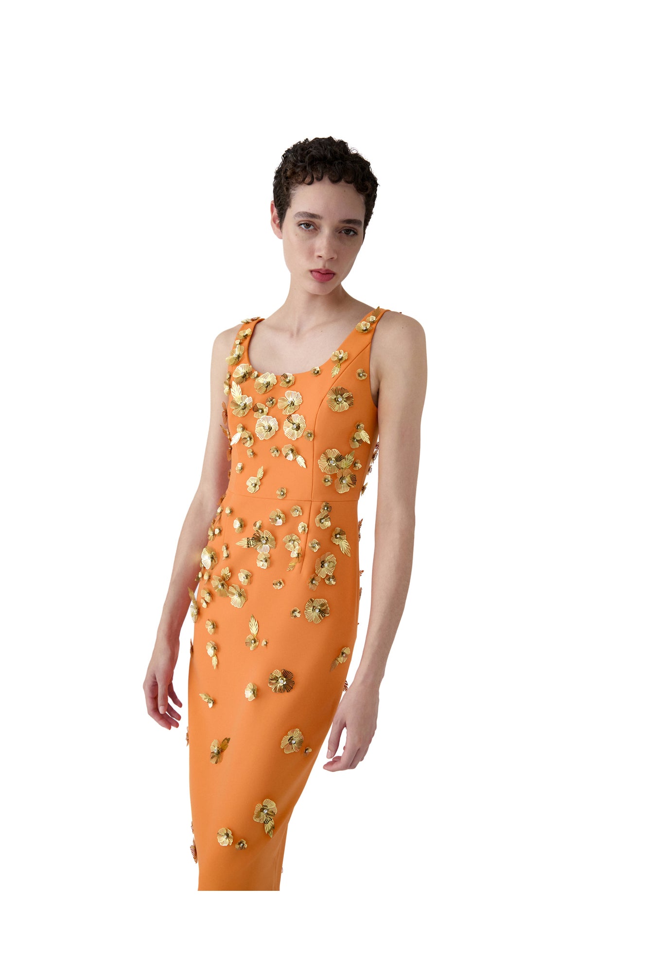 Embroidered Scoop Neck Midi Dress | Tiger Lily