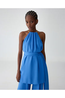 High Waist Wide Leg Pleated Pant With Waistband | Bluebell