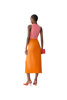 Sleeveless Crewneck Midi Dress With Belt | Tiger Lily Mult