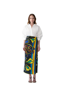 Rianna Nina Printed Scarf 115 x 180 cm | Black Multi